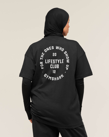 2012 Lifting Club Graphic Oversized T-Shirt